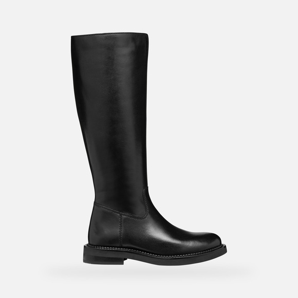 Geox Shoes - Geox Black Over the Knee Boots